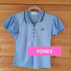 YONEX ウェア 袖が可愛い ライトブルーポロシャツ