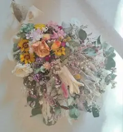 ドライフラワースワッグ