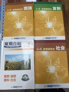 2026年中学受験】早稲田アカデミー 6年 夏期講習 全教科テキスト