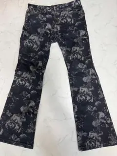新品同様】HYOD スポーツデニムパンツ カモフラ 膝プロテクター入 黒
