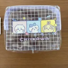 ダイソー　ちいかわ　マチ付き　ビニールポーチ　zipper bag