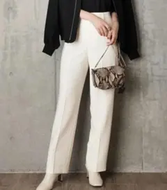 23区【CLASSY.掲載】トリアセダブルクロスストレートパンツ ¥19,800