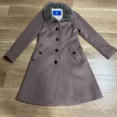 BLUE LABEL CRESTBRIDGE ファー付きロングコートのサムネイル