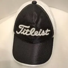 Titleist ゴルフメッシュキャップ ブラック×ホワイト
