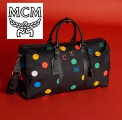 美品 MCM エムシーエム マルチポルカドット ボストンバッグのサムネイル
