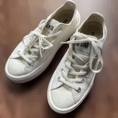 コンバースALL STAR 厚底スニーカー ホワイト 1SE139 23.5