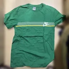 Nike 緑 ストライプ Tシャツ