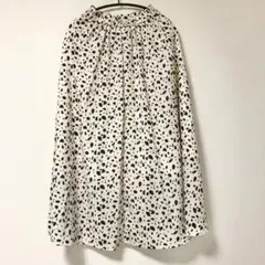 305　INGNI　軽やかロングスカート　かわいいヒョウ柄　白黒　Mサイズ　62
