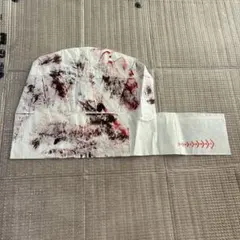 ハロウィン シェフハット ゾンビ風 ペイント　ペーパー帽子　自作