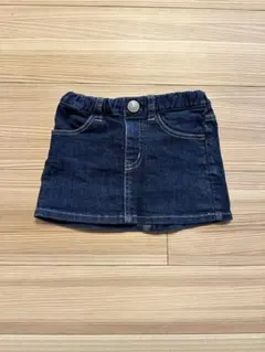 DOUBLE.B ダークデニム ミニスカート 90