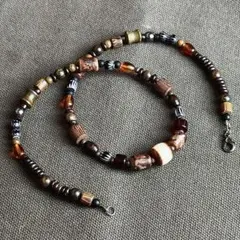 インディアンジュエリー　ネックレス　ナバホ　エスニック　ビンテージアクセサリー