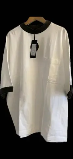 Audience オーディエンス 天竺　モックネック　リンガーTシャツ ホワイトのサムネイル