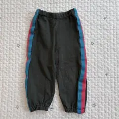 マーキーズ カラーテープスウェットパンツ モスグリーン 100