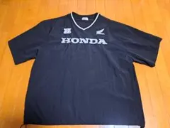 HONDA★ホンダ★Vネック半袖Tシャツ★ナイロン素材★L★黒のサムネイル