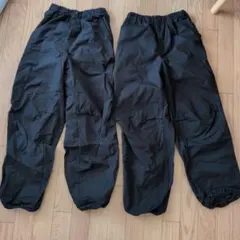 ユニクロ　裏フリースパンツ　黒　１６０　２点セット