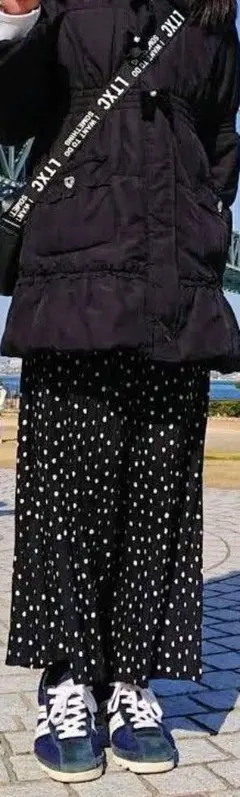 ★BEAMS MINI★ 水玉模様ワイドパンツ プリーツあり