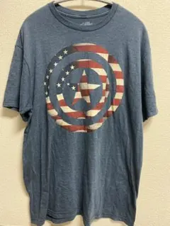 MARVEL アベンジャーズ キャプテンアメリカ Tシャツ ネイビー Lサイズ