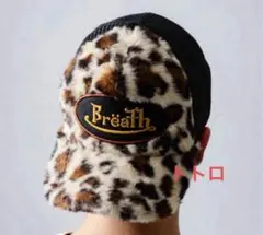 BREATH FAUX LEOPARD FUR CAP BROWN ブレス