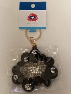 大阪万博　黒ミャクミャク　ラインストーンマスコット　ブラック　キーホルダー