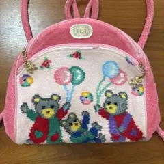 FEILER クマ刺繍 キッズ　リュックのサムネイル
