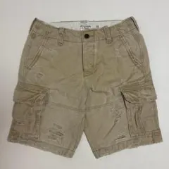 Abercrombie&Fitch アバクロ カーゴショーツ ダメージ加工