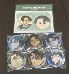 進撃の巨人 リヴァイ 缶バッジセット
