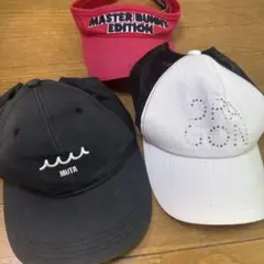 ゴルフ サンバイザー キャップ 3点セット マスターバニー ムータのサムネイル