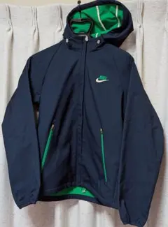Nike フード付きジャケット ネイビー/グリーン