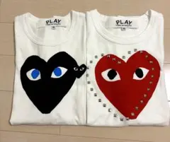 PLAY COMME des GARÇONS Tシャツ 2枚セット XS