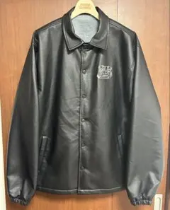 ROLLER FAKE LEATHER COACH JACKET M