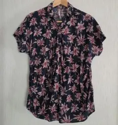 HEART MARKET　半袖　シャツ　ブラウス　チュニック　ネイビー　花柄のサムネイル