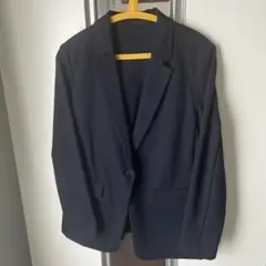 ④UNIQLO ユニクロ ネイビー テーラードジャケットM