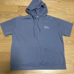 COLZA 半袖パーカー ブルー Lサイズ