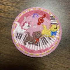 Disney Characters 刺繍缶バッジビスケット２　おしゃれキャット