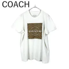 ▪️コーチ coach 総柄 シグネチャー モノグラム Tシャツ リンガーT