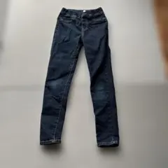 GU ダークブルー デニムパンツ　130