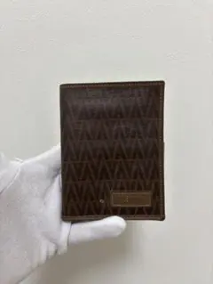 M VALENTINO 二つ折り財布 ブラウン V柄