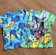 ミッキーマウス Tシャツ 2枚セット 110