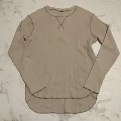 Classical Elf ベージュ ワッフル　ステッチ　ロンT M