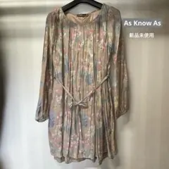 花柄長袖　チュニック　As Know As 新品未使用