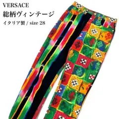 90s〜00s希少VERSACE CLASSIC 総柄 ロゴパンツ ヴィンテージ - メルカリ