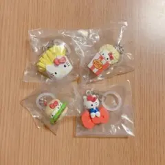 ハローキティ＊アメリカンデザインめじるしアクセサリー＊4個セット