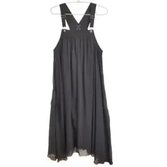 LASUD ACTIVE 　ジャンパースカート 　ロング丈　バッグリボン　M