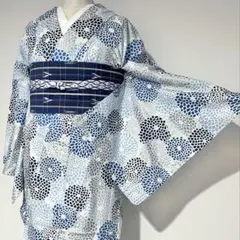 竺仙 奥州小紋 福良雀 浴衣 夏着物 単衣 トール - メルカリ