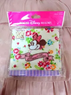 【新品未開封】東京ディズニーリゾート タオルハンカチ花柄ミニーちゃん