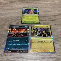 イベルタル・ライコウ・メガニウム3枚セット