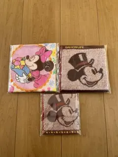第一生命　ミニー・ミッキー タオルセット 3枚