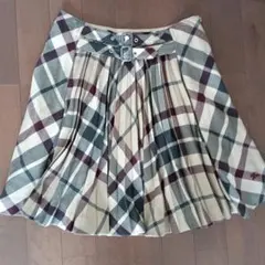 BURBERRY チェック柄 プリーツスカート 38