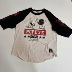 DGK ポパイ コラボ ラグラン 七分袖 Tシャツ　鬼フェードのサムネイル