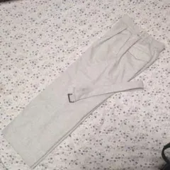 美品ROPEロペウールパンツライトグレー34ベルト付き